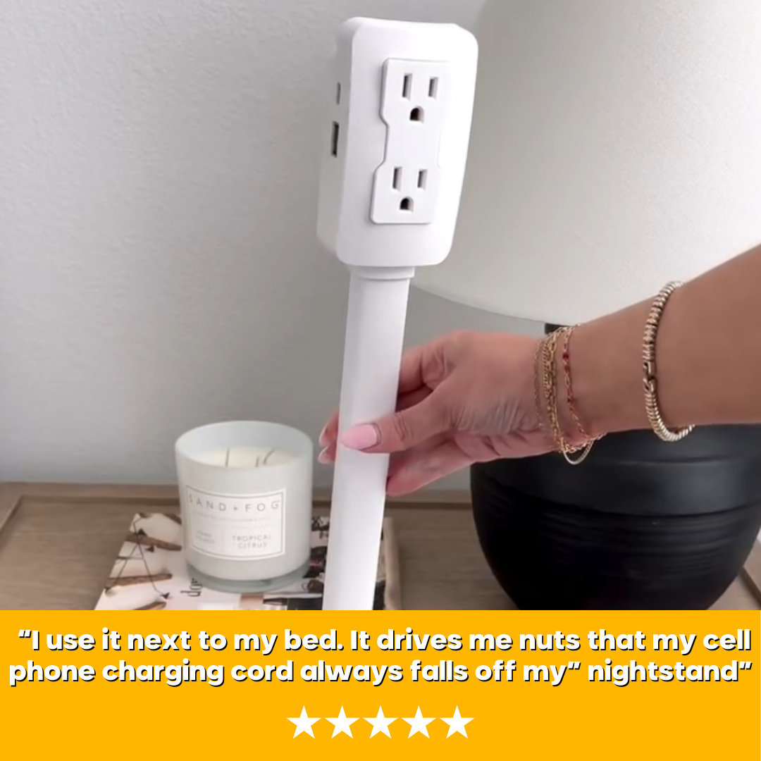 The Easy Outlet - The Adjustable 360° Rotating Power Extender