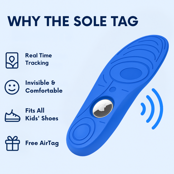 Sole Tag - Know where they are, every step of the way!