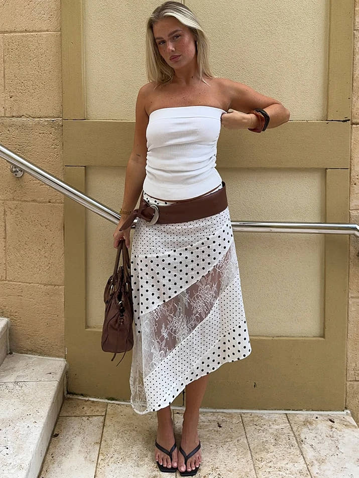 Chic Polka Dot A-Line Summer Skirt™